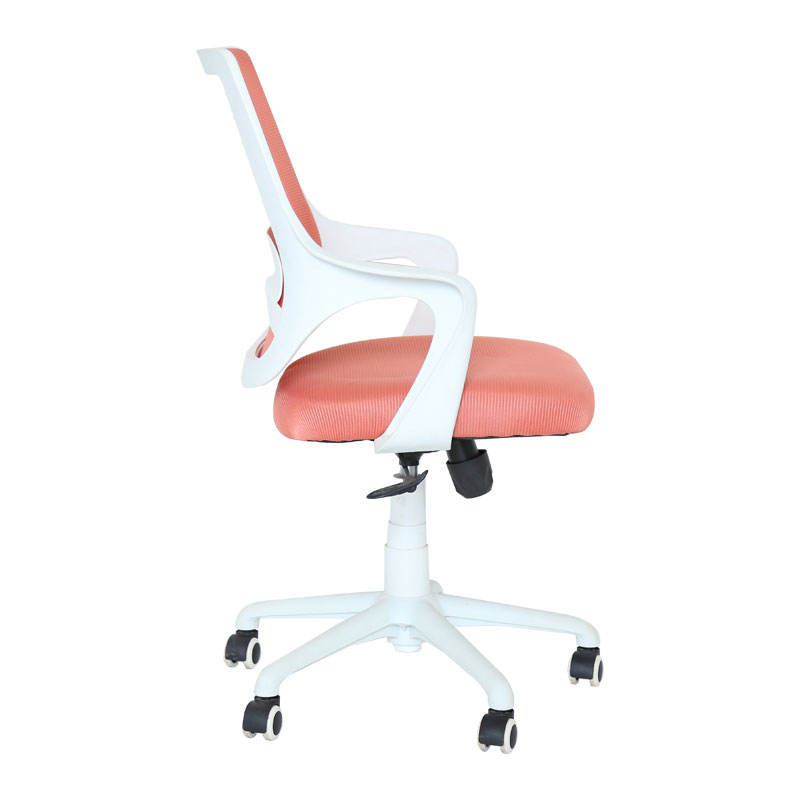 Nueva silla de oficina giratoria de malla naranja cómoda con soporte lumbar 