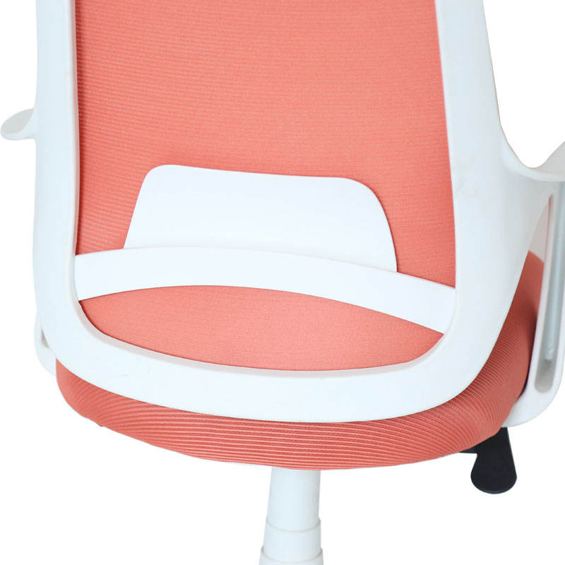 Nueva silla de oficina giratoria de malla naranja cómoda con soporte lumbar 