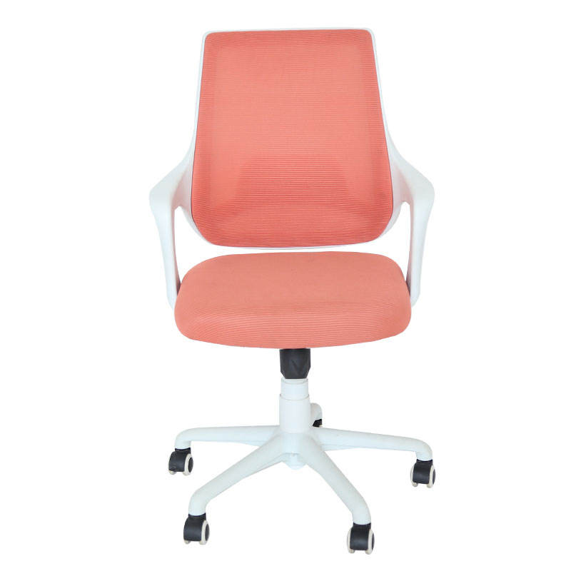 Nueva silla de oficina giratoria de malla naranja cómoda con soporte lumbar 