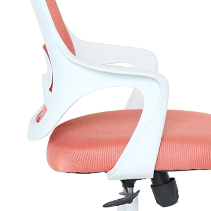 Nueva silla de oficina giratoria de malla naranja cómoda con soporte lumbar 