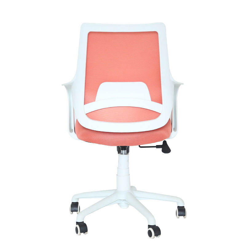 Nueva silla de oficina giratoria de malla naranja cómoda con soporte lumbar 