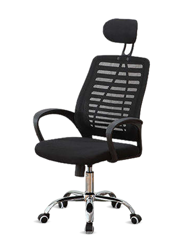 Silla de oficina con respaldo de malla ajustable, silla de oficina ergonómica 
