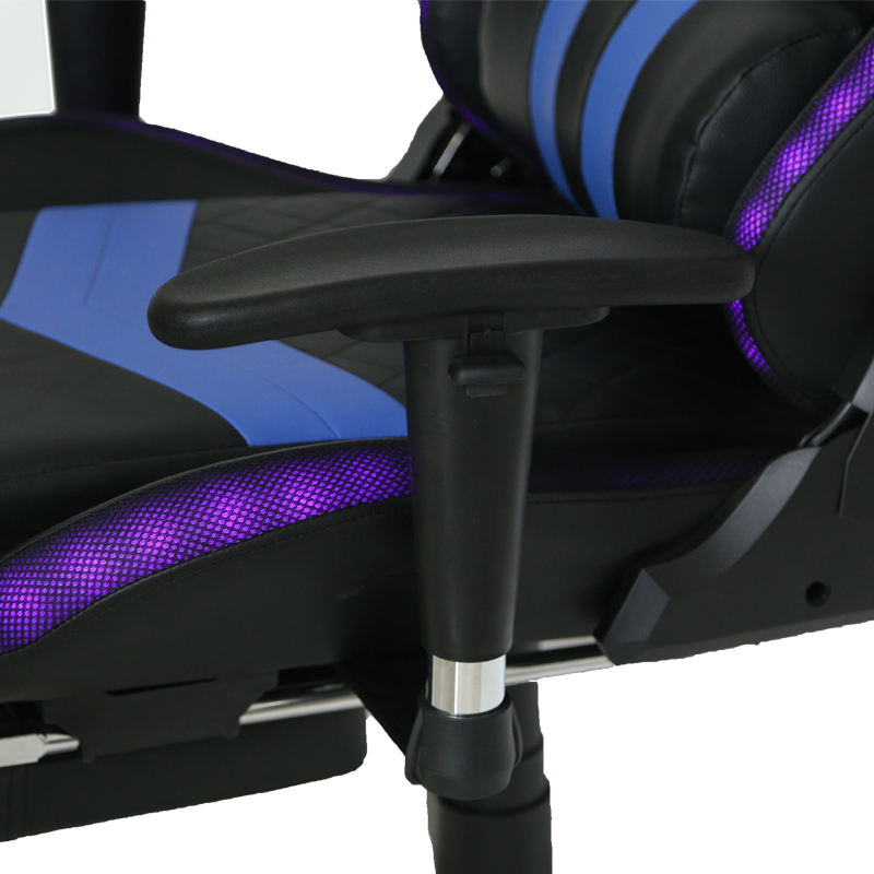 Silla de juego de ordenador giratoria ergonómica de alta calidad, cómoda silla de juego de carreras de cuero 