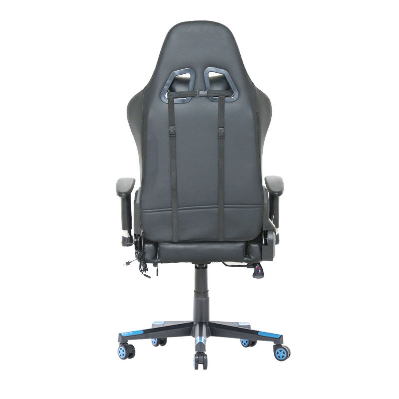 Silla de juego de ordenador giratoria ergonómica de alta calidad, cómoda silla de juego de carreras de cuero 