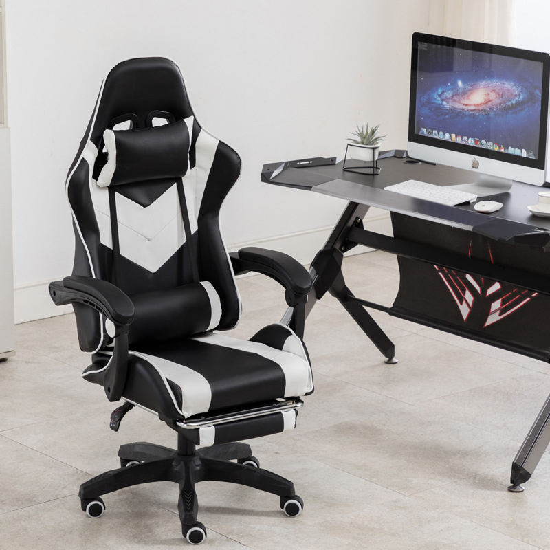 Silla ergonómica moderna para juegos de oficina de carreras para jugadores de PC 