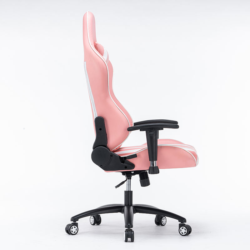 Silla de juego giratoria, linda, rosa y cómoda del buen diseño de 180 grados 