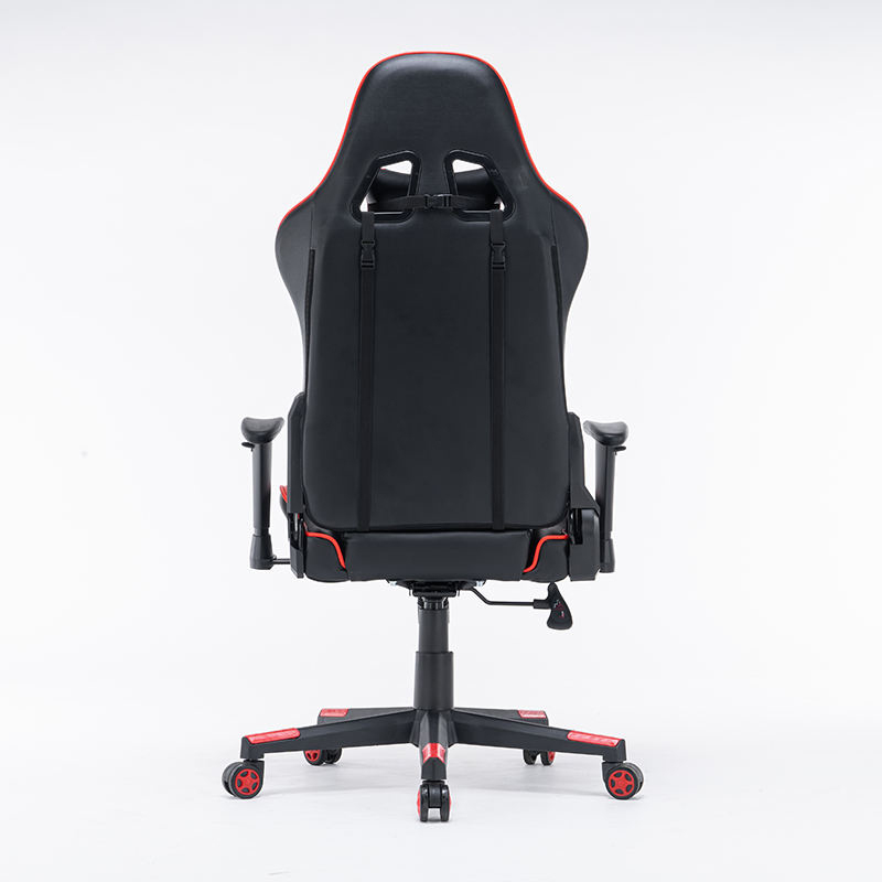 Silla de juego giratoria ergonómica negra 