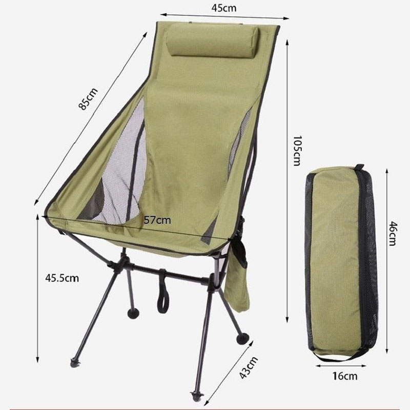 Muebles de camping, silla de camping plegable ultraligera y de alta carga 