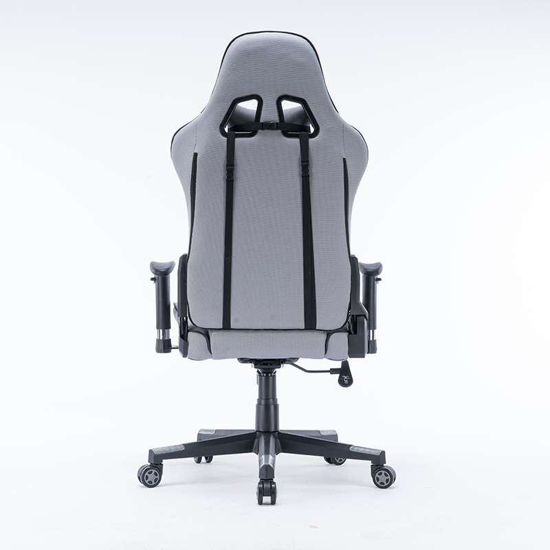 Silla de juego de tela ergonómica giratoria de 165 grados 