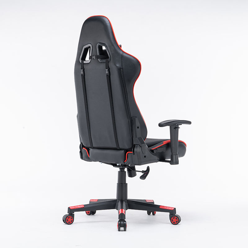 Silla de juego giratoria ergonómica negra 