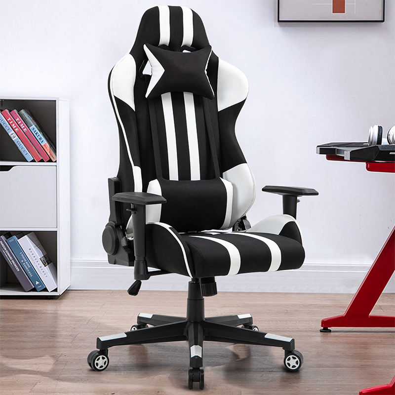 Silla de juego ergonómica, ajustable, giratoria con apoyabrazos del OEM de la entrega rápida  