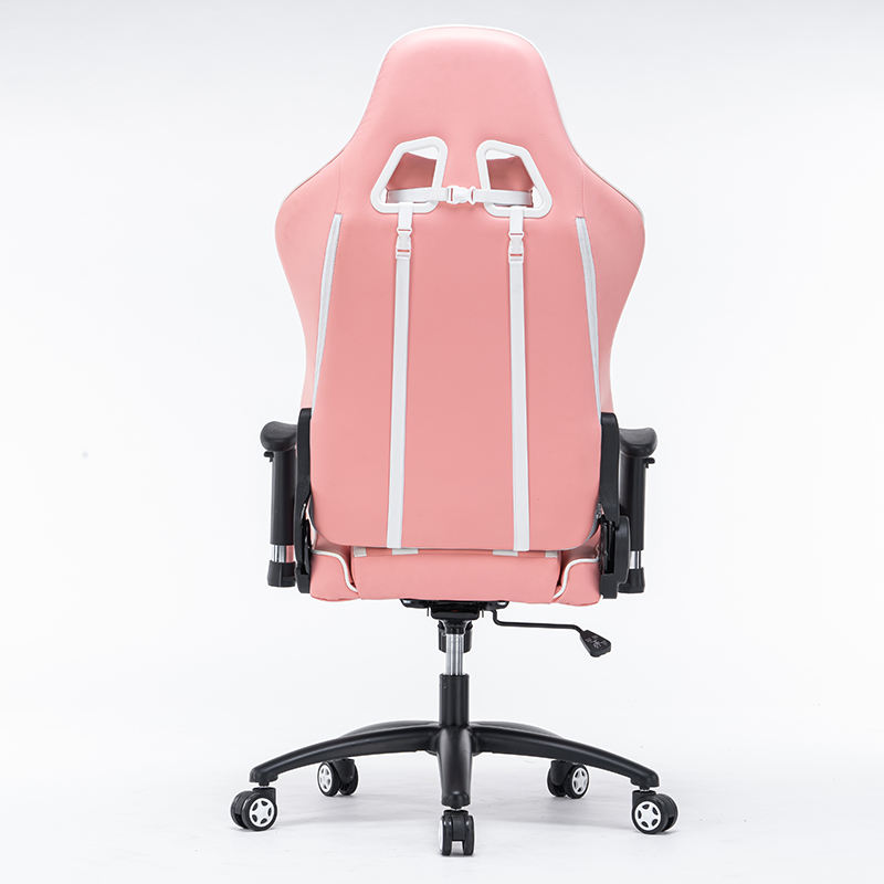 Silla de juego giratoria, linda, rosa y cómoda del buen diseño de 180 grados 