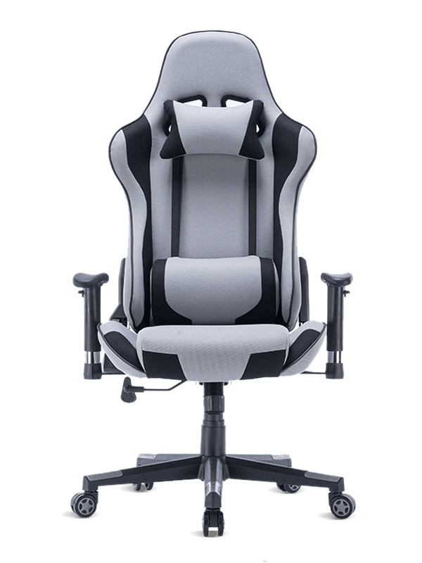 Silla de juego de tela ergonómica giratoria de 165 grados 