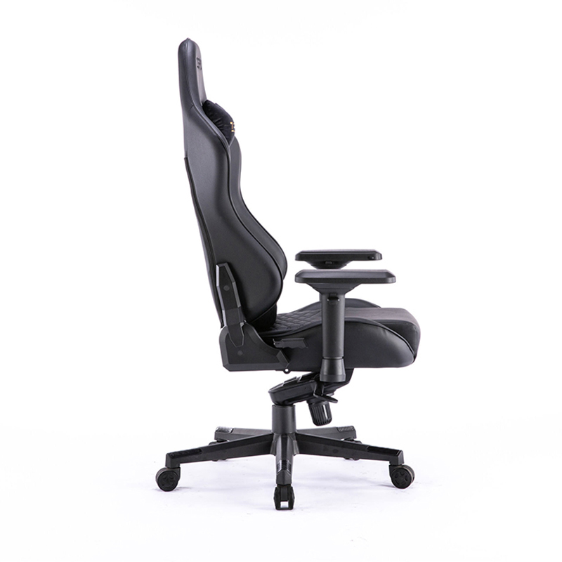 Nueva silla de juego ergonómica giratoria 4D con reposabrazos 