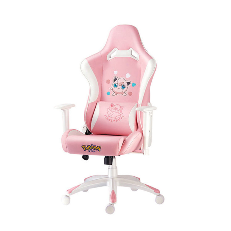 Silla giratoria bonita para dormitorio de niña, silla rosa bonita para juegos de ordenador, color rosa, novedad de 2021 