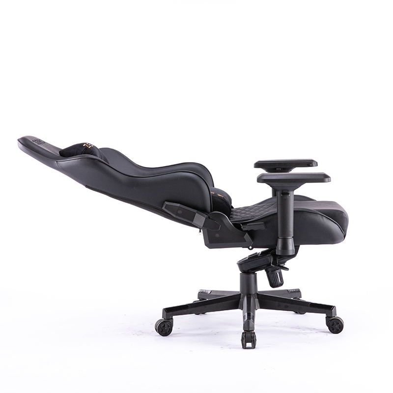 Nueva silla de juego ergonómica giratoria 4D con reposabrazos 