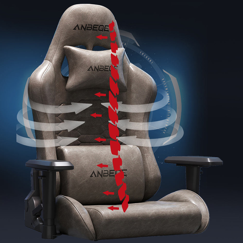 Silla ergonómica de juego, silla de juego de cuero al por mayor de OEM y ODM 