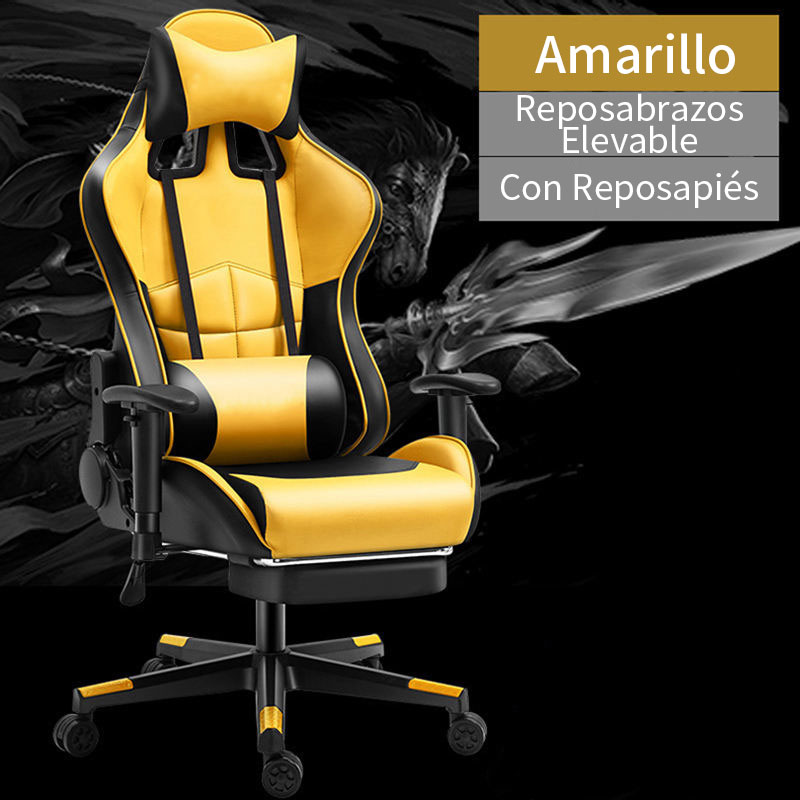 Silla de juego ergonómica con respaldo alto 