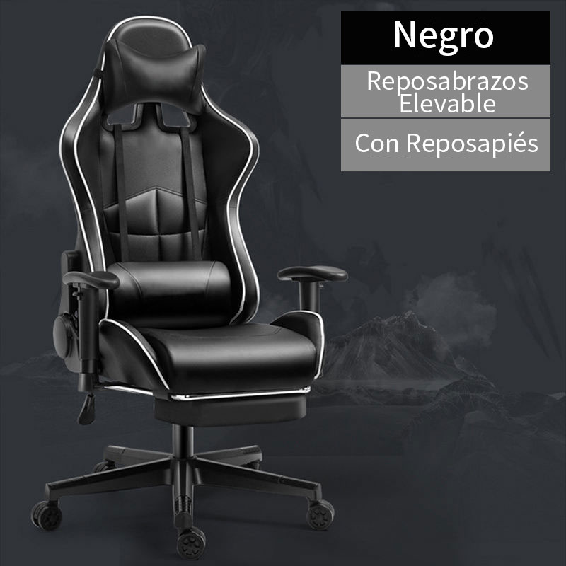 Silla de juego ergonómica con respaldo alto 