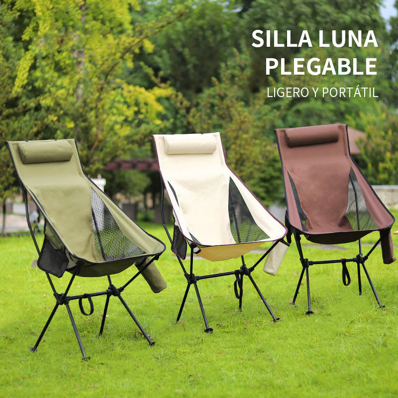 Muebles de camping, silla de camping plegable ultraligera y de alta carga 