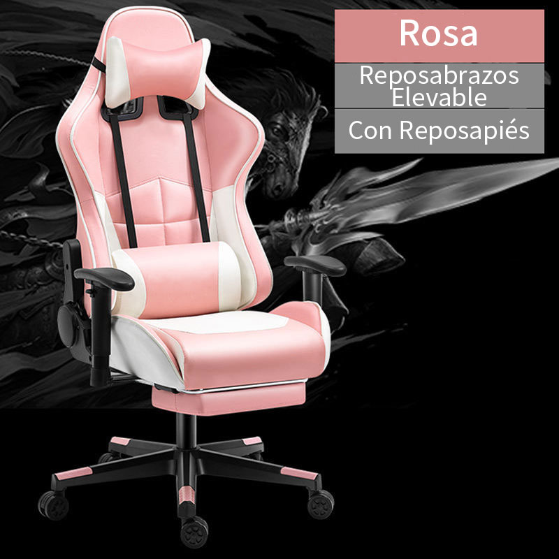 Silla de juego ergonómica con respaldo alto 