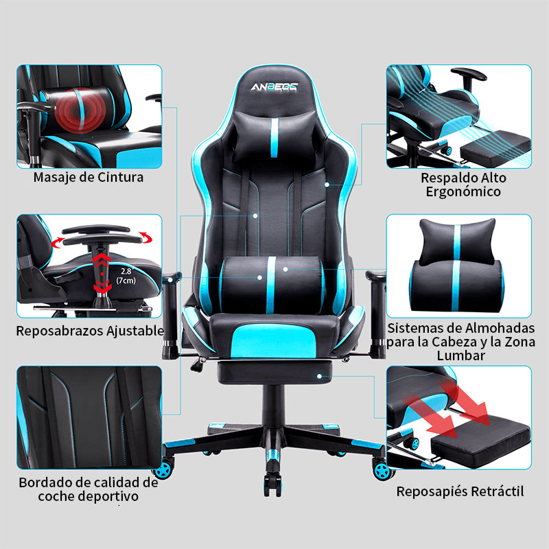 Entrega rápida, silla de juego cómoda y moderna de calidad, silla ergonómica ejecutiva para juegos de oficina, silla de carreras 